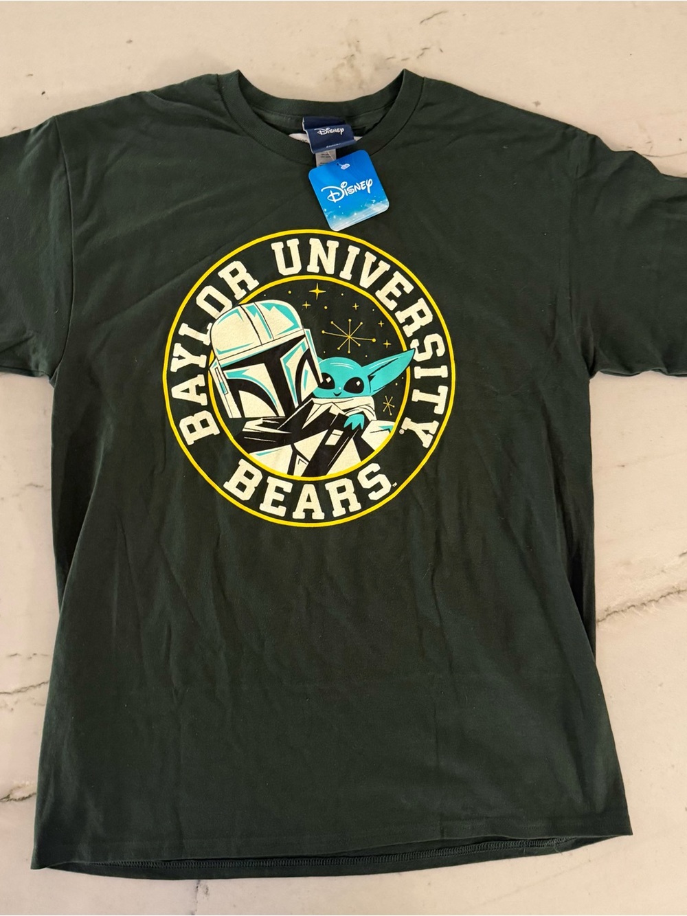 Disney Baylor University Bears Large Short Sleeve T-Shirt New Sample Blue 84